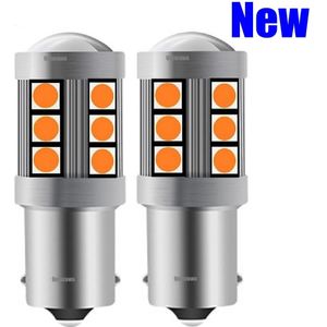 2 Stuks 1156 P21W 7506 BA15S R5W R10W 3030 Led Auto Remlicht Auto Drl Rijden Lamp Reverse Bollen richtingaanwijzers Amber Rood Wit