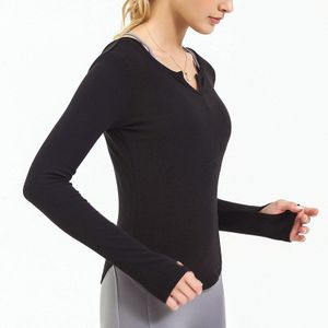 Duim Gat Yoga Tops Vrouwen Lange Mouwen Sport T-shirt Snel Droog Fitness Kleding Gym Tights Running Jogging Shirts Activewear