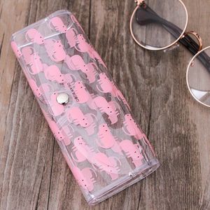 Seemfly Transparante Bril Case Kawai Draagbare Eenvoudige Zonnebril Doos Zachte Anti-Collision En Stofdicht Bijziendheid Bril Case