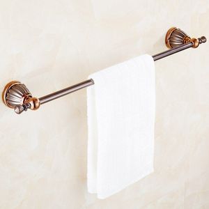 All-koper rose goud handdoekenrek europese stijl badhanddoek rack badkamer hanger badkamer hanger hardware hanger suite