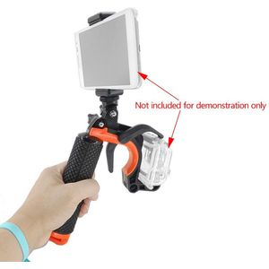 Statief Mount Onderwater Scuba Drijfvermogen Stok Camera Shutter Trigger Selfie Drijvende Telefoon Klem Handheld Hand Grip Voor Gopro