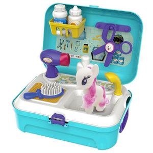 Pet Care Play Set Grooming Kit Pretend Play Tas Huisdier Simulatie Huisdier Rugzak Voor Kinderen