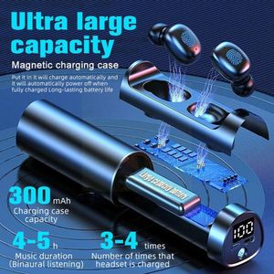 Mini Waterdichte Sport Hoofdtelefoon N21 Bluetooth-Compatibel Zaklamp Mini Oortelefoon 5.1 Draadloze Oordopjes Headset Draadloze W J8J7