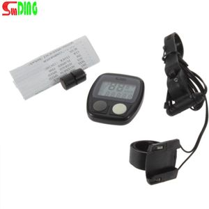 Sunding SD-536 Waterdichte Digitale LCD Fiets Computer Cycle Fiets Snelheidsmeter Kilometerteller 14 Functies LR44 knop inclusief batterij