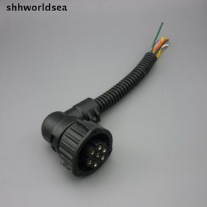 Shhworldsea 4 STKS 7 pin auto plug Voor dongfeng dragons kam dag voor mercedes-benz ACTROS achterlicht vergaderingen auto plug socket