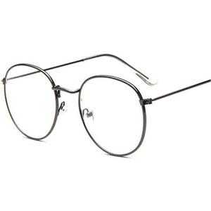 Retro Vrouwen Brilmontuur Mannen Brillen Frame Vintage Ronde Clear Lens Transparante Zonnebril Frame Vrouwen