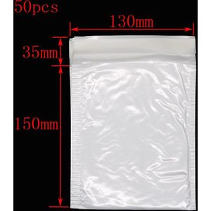 50 Stuks Wit Ultra-Dunne Bubble Bag (13*15Cm + 3.5Cm) waterdicht En Schokbestendig Parel Membraan Envelop Bedrijf Kantoorbenodigdheden