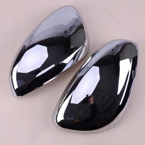 Citall Abs Zilver 2 Stuks Chrome Plated Side Achteruitkijkspiegel Cover Trim Fit Voor Peugeot 208