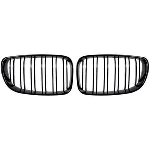 Glossy Black Dual Latten Front Nieren Grill Vervanging Voor Bmw E81 E87 E82 E88 120I 128I 130I 135I Geselecteerd 2007