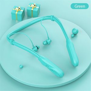 Magnetische Draadloze Bluetooth 5.1 Oortelefoon Nekband Stereo Sport Headset 100 Uur Lange Levensduur Batterij Oordopjes Hoofdtelefoon Met Mic