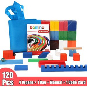 120/240/360Pcs Kinderen Kleur Sorteren Regenboog Houten Domino Blokken Kits Early Heldere Domino Games Educatief Speelgoed voor Kid