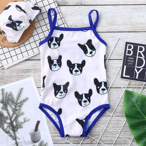 Peuter Baby Kids Meisjes Cartoon Hond Print Badmode Kinderen Badpak Mode Bikini Beach Wear Romper Baden Outfit Kleding