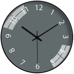 [12 Inch 30Cm] Woonkamer Slaapkamer Moderne Eenvoudige Creatieve Mode Effen Kleur Klok Mute Quartz Klok Muur horloge