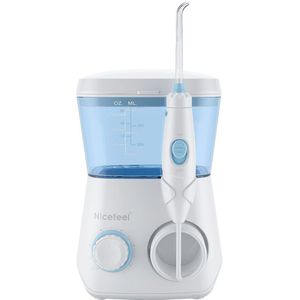 Nicefeel Elektrische Monddouche Water Flosser Dental Jet Tanden Cleaner Hydro Jet Met 600Ml Water Tank & 7 Nozzles