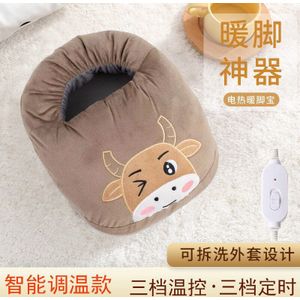 220V Elektrische Voet Warme Verwarming Pad Warmer Voeten Schoenen Warmer Elektrische Warmte Slippers Warme Harige Kussen Voor Voeten