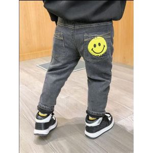 Winter Baby Jongens Warm Jeans Kinderen Casual Dikker Plus Fluwelen Straight Denim Broek Voor Jongens Broek Maat: 12M-5T