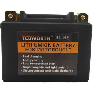 4L-BS 12V Motorfiets Start Accu Deep Cycle 2Ah Cca 160A LiFePO4 Scooter Lithium Batterij Bms Lfp Vervangt YTX4L-BS YT4L YTX4L