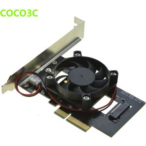 PCI-e 4x om M Sleutel NGFF SSD Adapter voor SAMSUNG 950 PRO XP941 PM951 M.2 PCIe 3.0 SSD Desktop Ultra Speed Predator Fan Koeler Kit