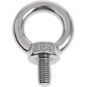 304 Rvs Lifting Eye Bolt - Din 580- Ring Schroef Bolt M6/ M8/ M10/ M12/ M14/ M16/ M18/ M20