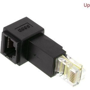 Multi-Hoek RJ45 Kat 5e Man-vrouw Lan Ethernet Netwerk Extension Adapter