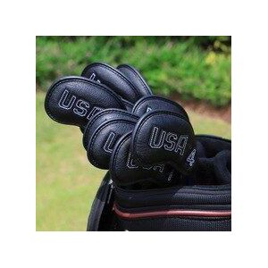 Golf Club Iron Cover Headcover USA met Black stitch Golf Iron Kopafdekkingen Golf Club Iron Headovers Wiggen Covers 10 stks/set