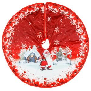 Kerstboom Rok Rode Kerst Jingle Boom Mat Met Kwastje Xmas Grote Boom Mat Voor Christmas Party Decoraties OCT99