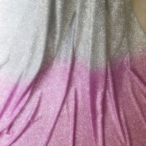 100*130cm Gradiënt Roze Zilver Gebronsde Stof Mesh Stof voor Avondjurken Mode Kleding Studio Achtergrond Decoratie