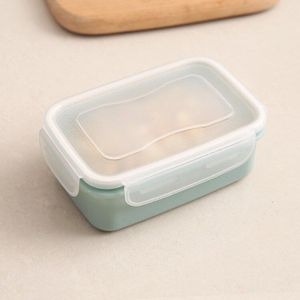 Ronde Mini Koelkast Opbergdoos Keuken Kleine Lunchbox Bento Box Plastic Opbergdoos Rechthoekige Verzegelde Doos