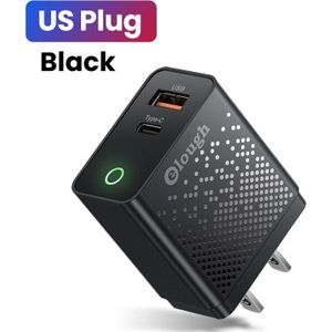 Elough Quick Charger 3.0 Usb Charger Voor Iphone 12 13 Xiaomi Redmi Poco X3 Led Digitale Display Snelle Opladen Muur telefoon Oplader