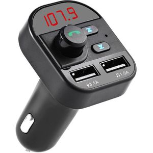 Auto Fm Draadloze Bluetooth 5.0 Handsfree Kit Fm-zender Auto MP3 Radio Adapter 2 Usb Charger Fm Modulator auto Accessoires 805
