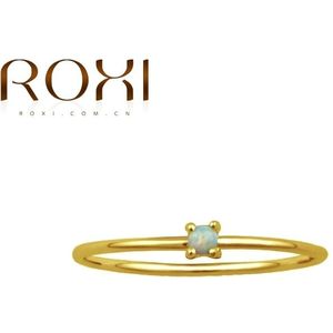 Roxi 925 Sterling Zilver Opal Ingelegd Steen Trouwringen Voor Vrouwen Eenvoudige Pierscionki Engagement Ring Zilver 925 Sieraden