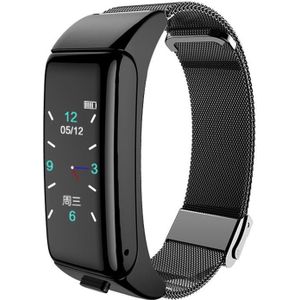 2 In 1 Stijlvolle Smart Polsbandjes Met Bluetooth Oortelefoon Creatieve Fitness Armband Band Voice Call Hartslagmeter Smart Horloge