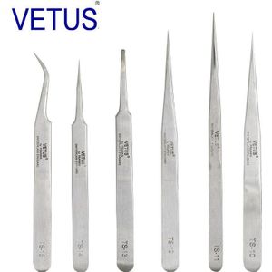 Vetus Originele Ts Serie Economische Pincet Rvs Anti-Statische Voor Wimper Enten Precisie Apparatuur Onderhoud