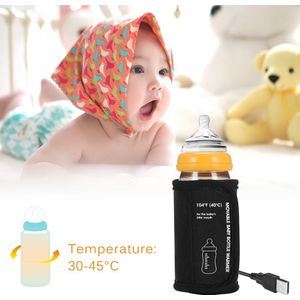 Flessenwarmer Auto Beweegbare Flessenwarmer Usb Fles Cup Heater Baby Fles Isolatie Pouch Melk Fles Thermostaat