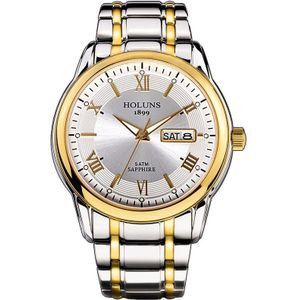 Holuns Relogio Masculino Volledige Rvs Heren Automatische Horloge Top Luxe 5ATM Waterdichte Super Lichtgevende