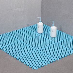 Antislip hoekdouchemat, driehoekige douchemat, 70 x 70 cm