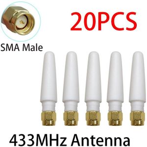 Grandwisdom 20Pcs 433Mhz Antenne 3dbi Sma Mannelijke Lora Antene Pbx Iot Module Lorawan Signaal Ontvanger Antena High Gain