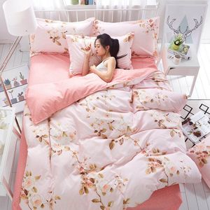 1.2/1.5/1.8/2M Zachte Textuur Moderne Beddengoed Set Sterrenhemel Afdrukken Bed Sets Wasbare Hoes pastorale Laken Beddengoed Textiel