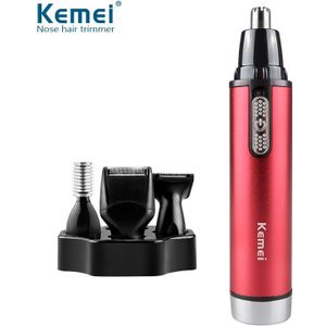 Kemei KM-6620 4 in 1 Batterij Oor Haar En Neus Trimmer Mannen Trimer Voor Bakkebaarden Hair Cut Wenkbrauw Trimmer Voor vrouwen En Mannen