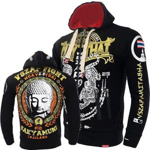 VSZAP Thai boxing MMA sport vechten hoodie mannen fitness jas Thailand tijger verspreide strijd herfst en winter