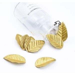 100/200 Stuks Zijde Rozen Blad Gold Bladeren Kunstplanten Decoratieve Bloem Kerst Guirlande Diy Thuis Bruiloft Decor