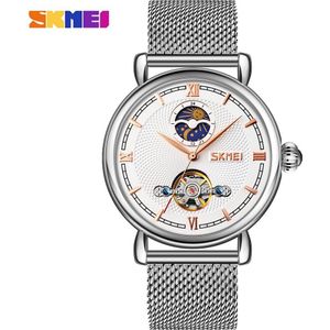 Skmei Zakelijke Horloge Mannen Automatische Maanfase Klok Top Brand Waterdicht Mechanische Mannelijke Horloge Relogio Masculino 9220