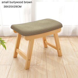 Kleine hout eetkamer kruk thuis lage kruk mode creatieve sofa kruk kleine stoel woonkamer bench zuinig stof make-up kruk