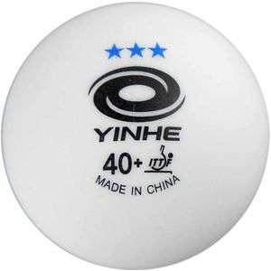 12x YINHE 3-Stars Wit 40 + Materialen Plastic Naadloze Tafeltennis Ballen indoor sport racquet sport Ballen BestControl