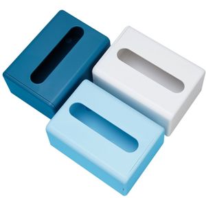 Badkamer Plastic Servet Opbergdoos Wandmontage Zelfklevende Tissue Houder Badkamer Nail-Gratis Naadloze Rack