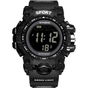 Multifunctionele Elektronische Sport Horloge SYNOKE Brand 30 M Waterdicht Horloge LED Digitale Dubbele Actie Horloge Cadeaus Voor Verjaardag 661S4