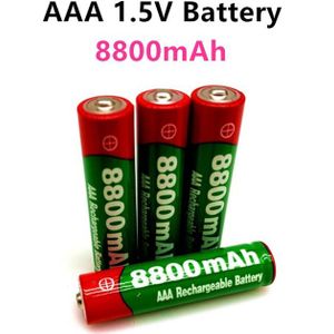 1.5V Aaa Oplaadbare Batterij 8800Mah Aaa 1.5V Alkaline Oplaadbare Batery Voor Led Licht Speelgoed mp3wait +