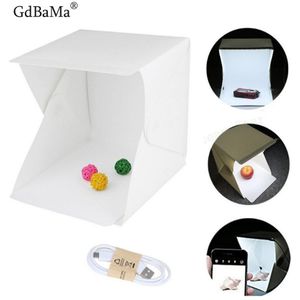 24Cm/9 ""Mini Vouwen Lightbox Fotografie Gdbama Studio Softbox Led Light Box Camera Foto Achtergrond Doos verlichting Tent Kit