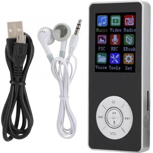 1.8in 4.2 Plug-in Card MP4 Student Gesimuleerde Metalen Behuizing Walkman Speler Ondersteuning Muziek Radio Opname Video e-book