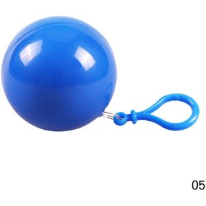 Handige Draagbare Regen Poncho Bal voor Volwassenen Wegwerp Extra Dikke Emergency Waterdichte Regenjas Kleurrijke Poncho met Haak